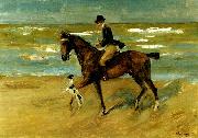 Max Liebermann, ryttare vid havsstranden